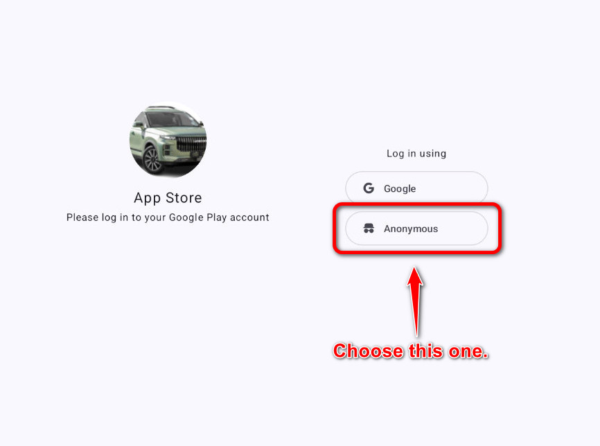 Anonymous selection in App Store